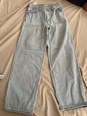 Levi's Baggy Dad Jeans (Lightwash Blue) in Size 23